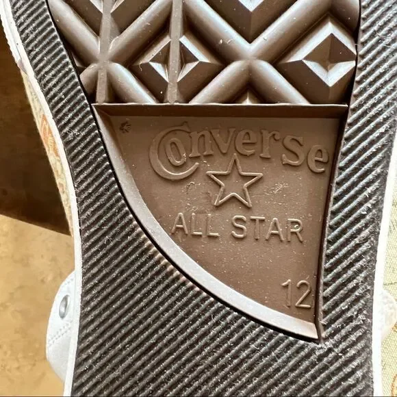 NEW MEN'S CONVERSE CANVAS PLATFORM CHUCK TAYLOR ALL STAR WHITE SNEAKERS 9 - 13 - Picture 8 of 9